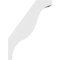 Ekena Millwork 5 1/2-in. W x 22-in. D x 30-in. H Funston Architectural Grade PVC Knee Brace BRCP055X22X30FST - alternate 2